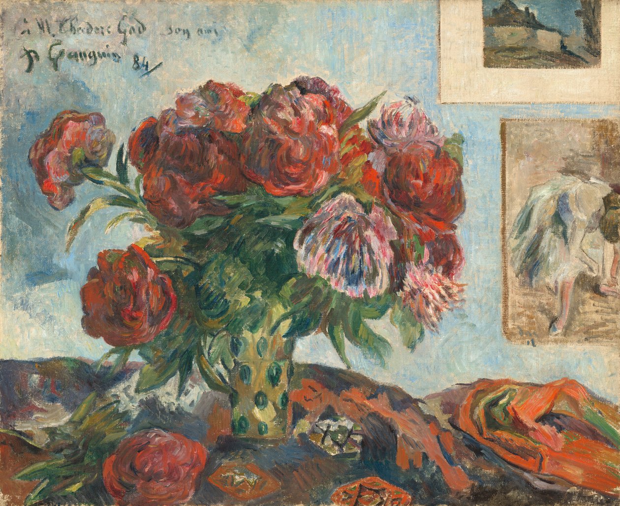 Şakayık ile Natürmort by Paul Gauguin