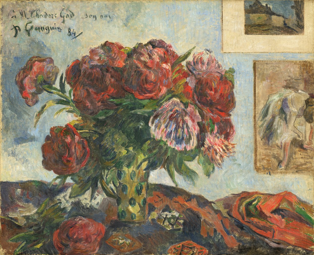 Şakayık ile Natürmort by Paul Gauguin