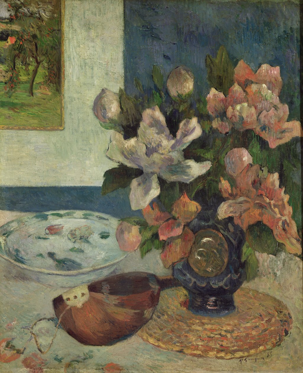 Mandolin ile Natürmort by Paul Gauguin