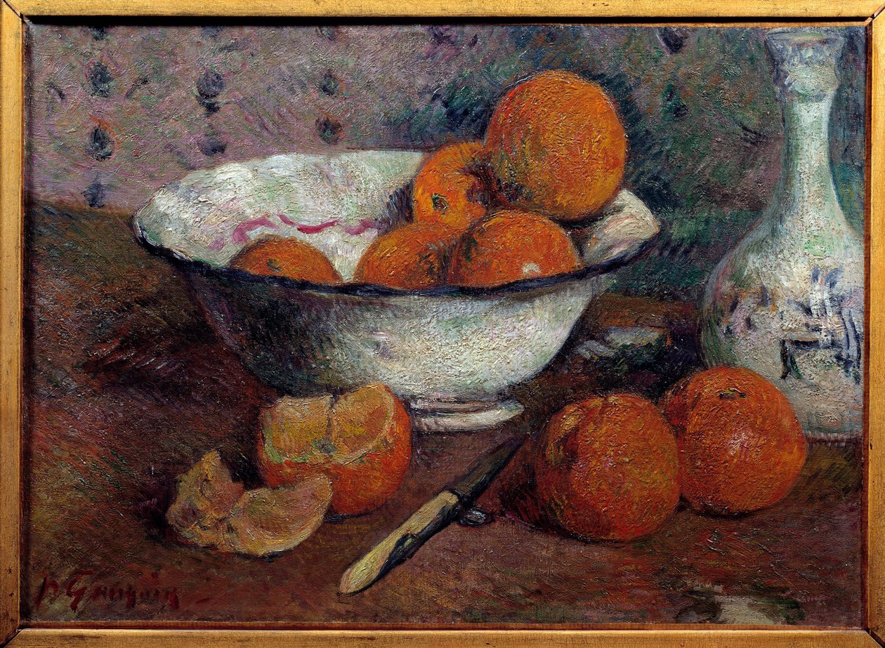 Portakal ile natürmort. Paul Gauguin