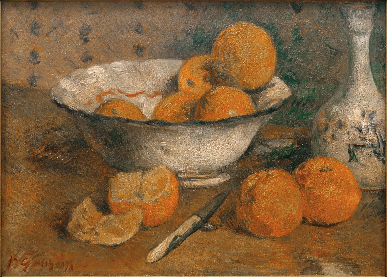 portakal ile natürmort by Paul Gauguin
