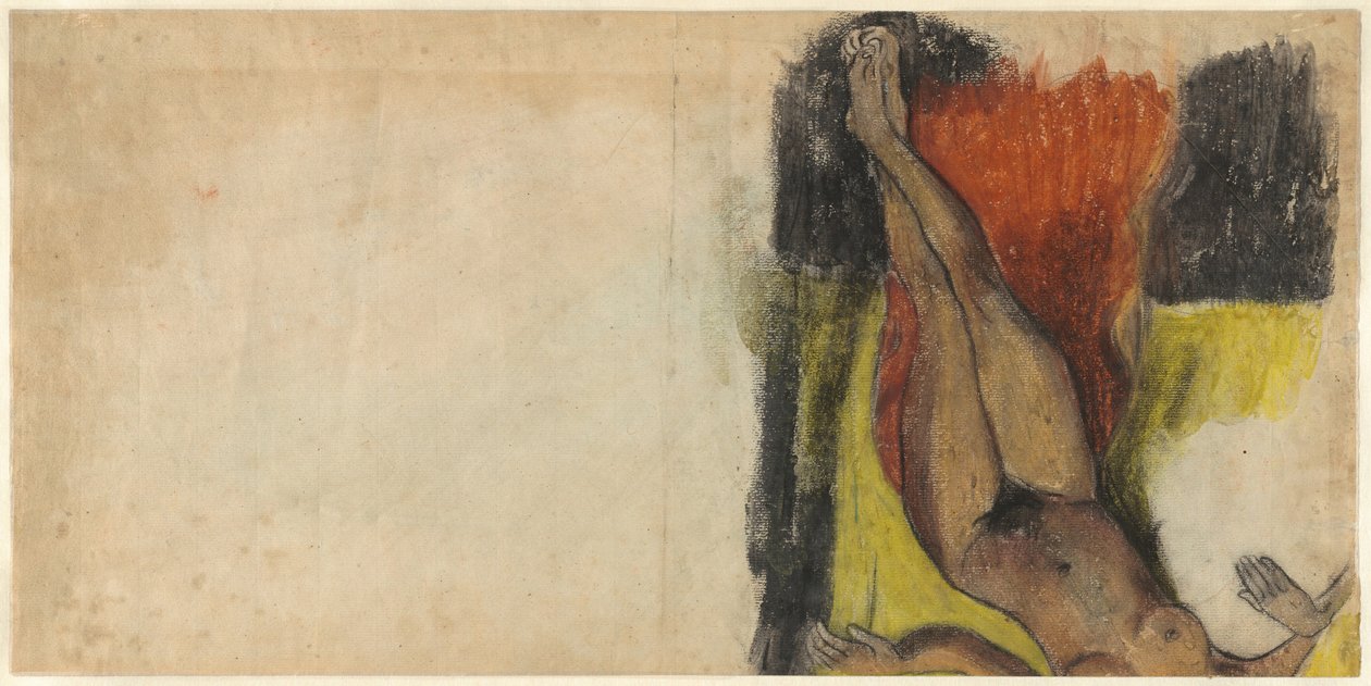 RITA İÇİN ÇALIŞMA SİZİN SEL JUDITH THE PARRI [Verso] by Paul Gauguin