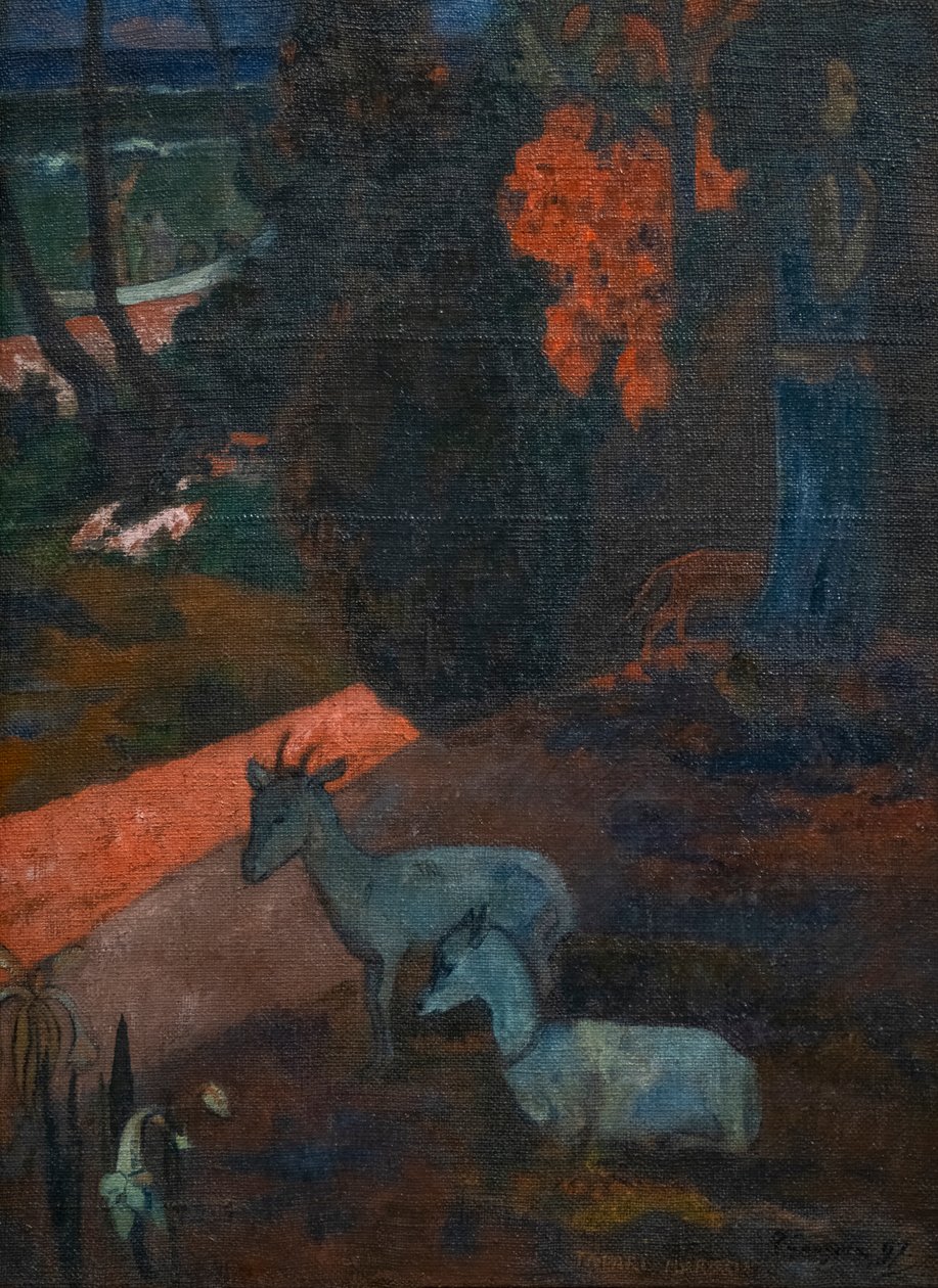 TARARI MARURU (iki keçi ile manzara) by Paul Gauguin