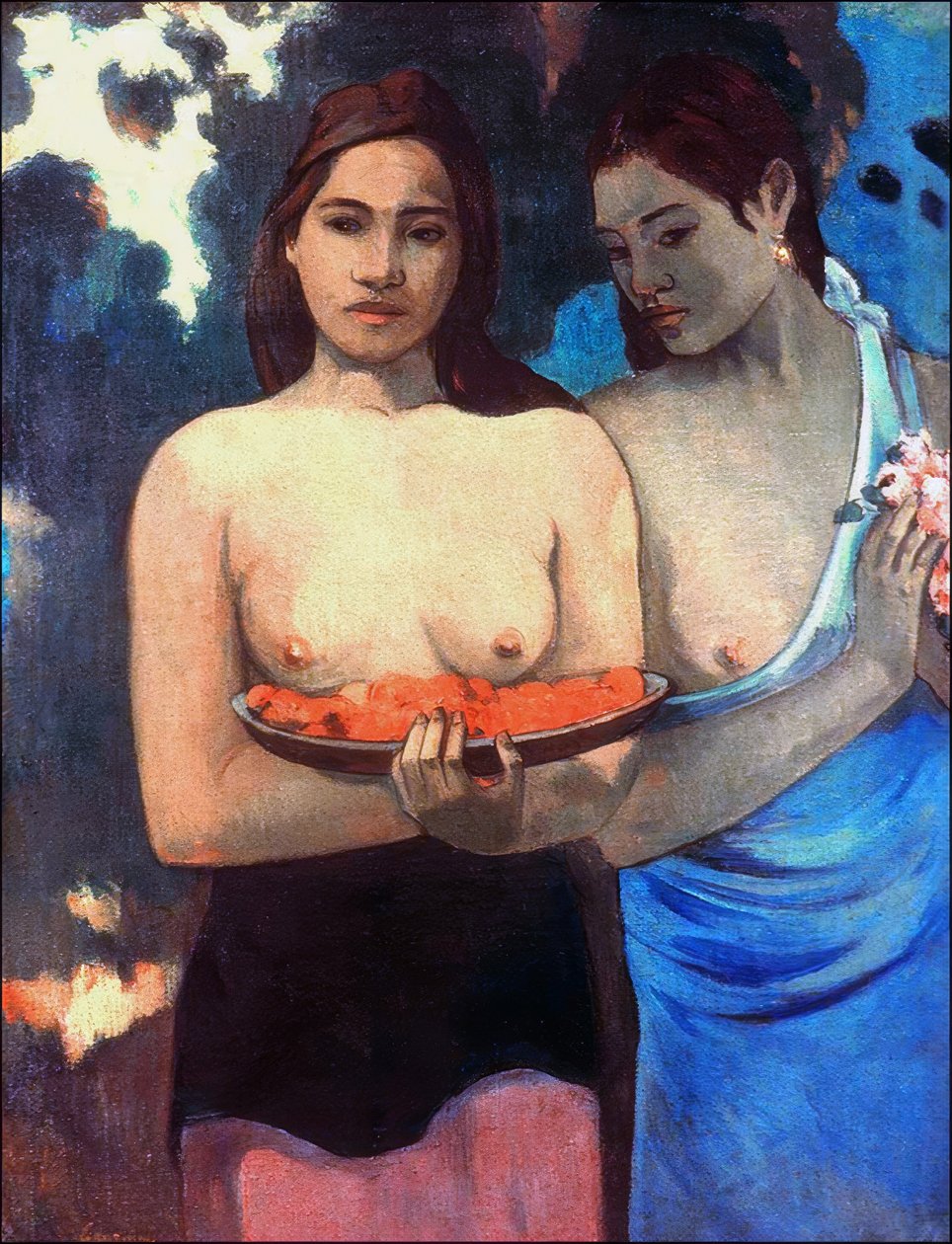 Tahiti: İki Tahiti Kadını, Paul Gauguin (1899) by Paul Gauguin