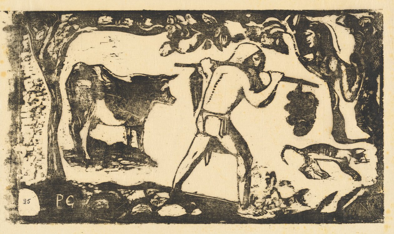 Tahiti Taşıyan Muz Le porteur de fei, 1895