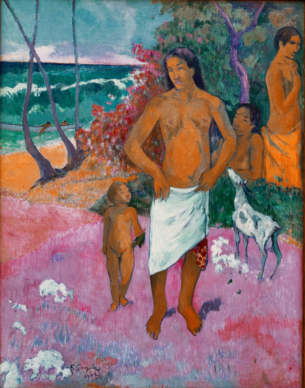 Tahiti Ailesi Tablosu, Paul Gauguin (1848-1903) 1902 Dim. 73x92 cm New York, özel koleksiyon by Paul Gauguin