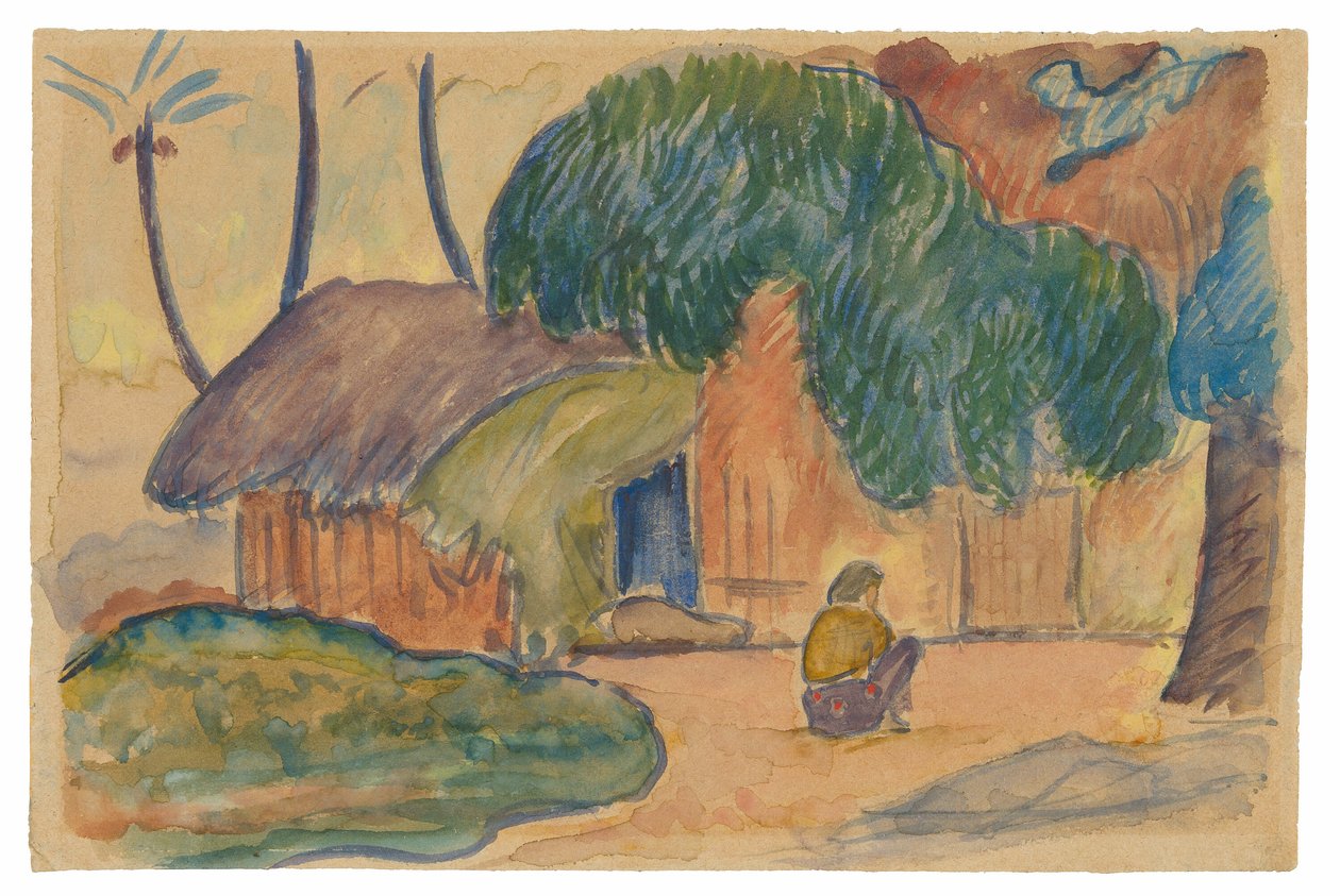 Tahiti Kulübesi by Paul Gauguin