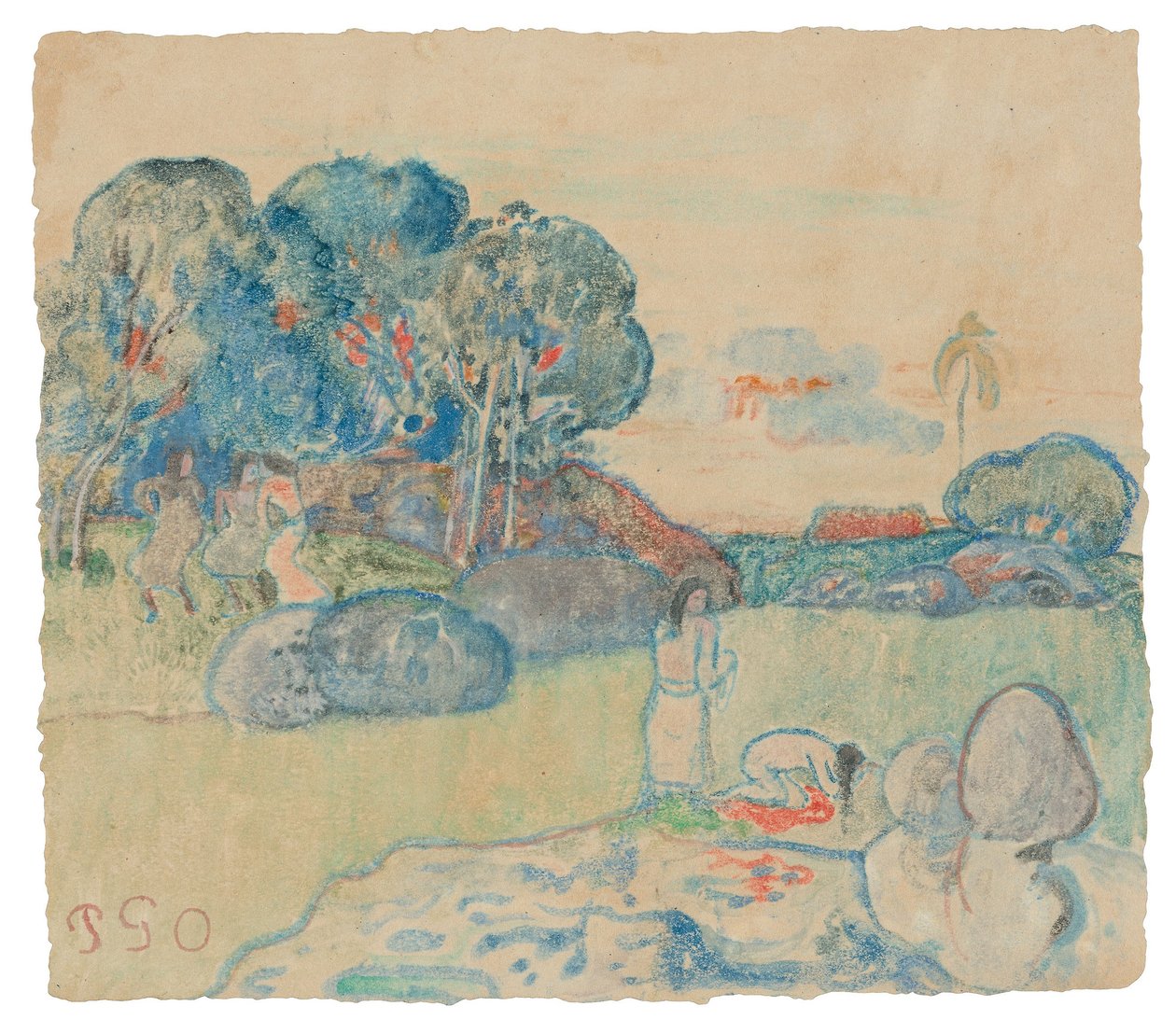 Tahiti Manzarası by Paul Gauguin