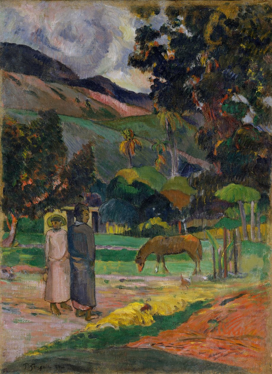 Tahiti Manzarası by Paul Gauguin