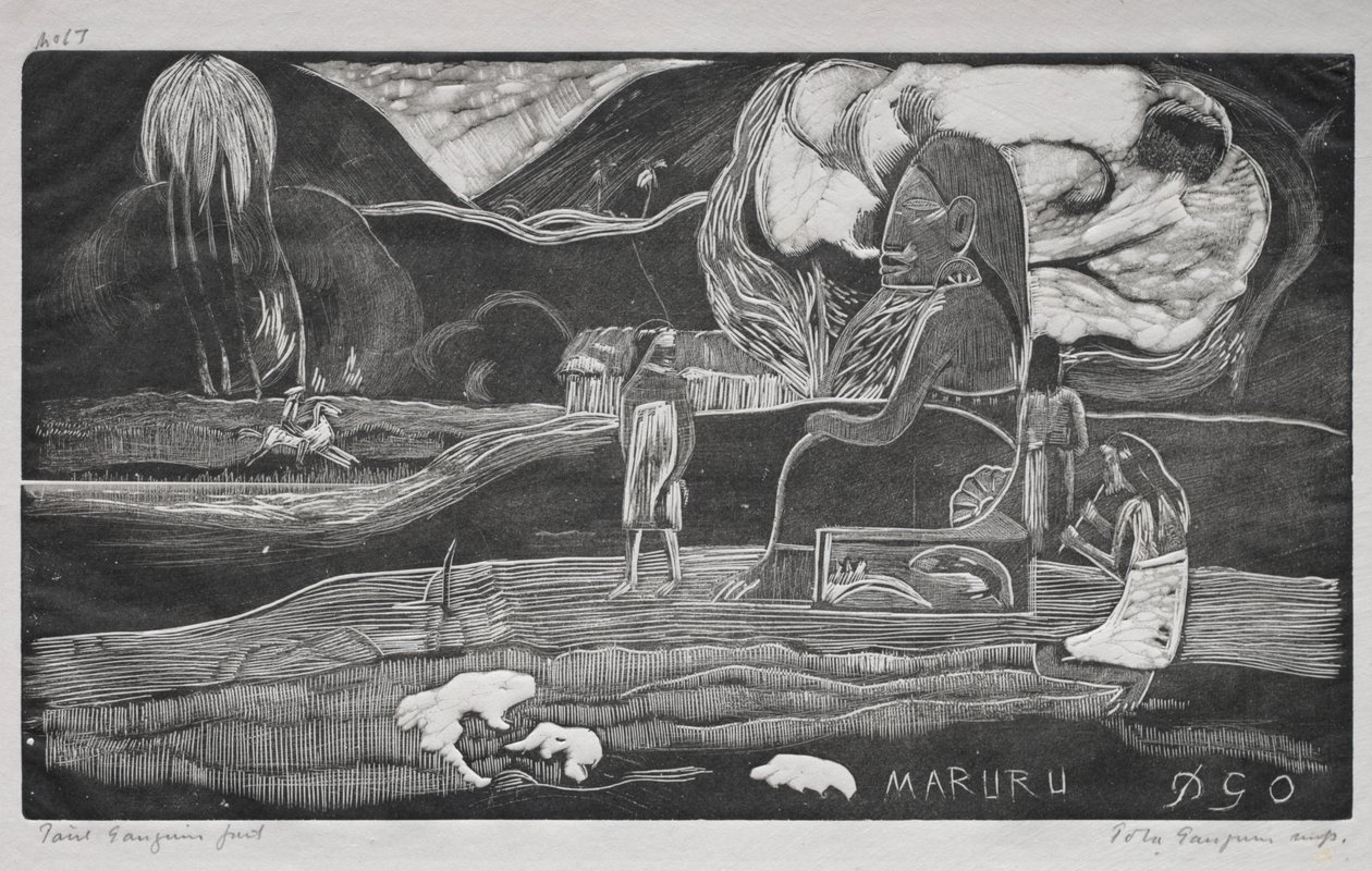 Tahiti Serisi: İbadet by Paul Gauguin