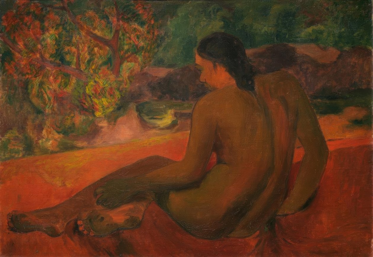 Tahiti kadın by Paul Gauguin