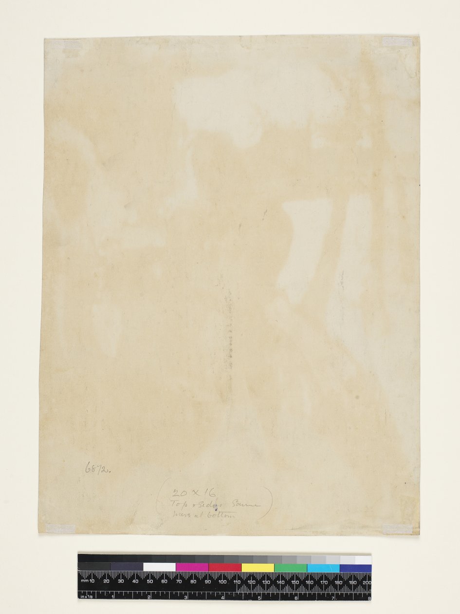 Te Faruru (verso) 1894 (Japon kağıdına monotip, suluboya ve guaj boya) by Paul Gauguin