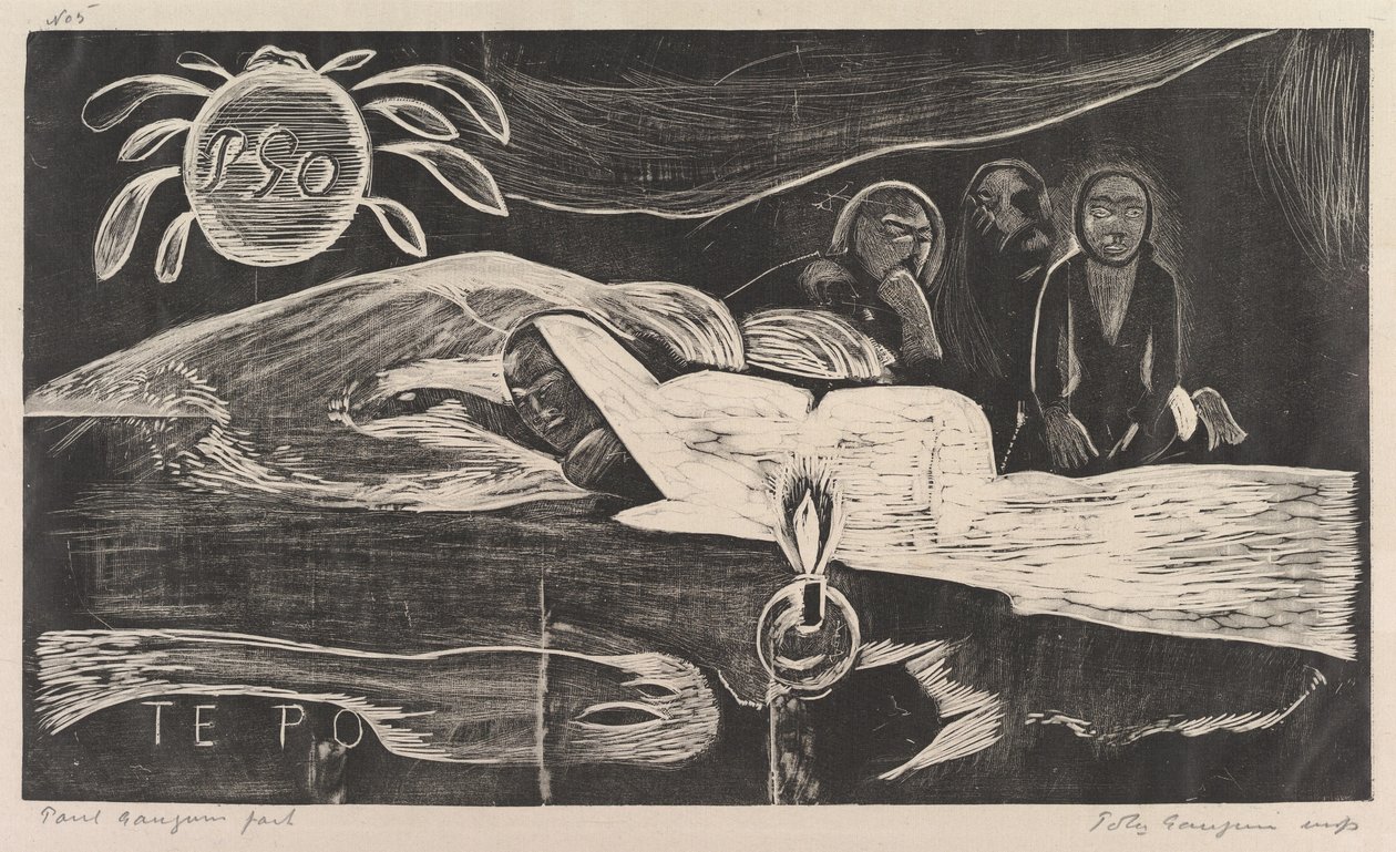 Te Po, 1893-yat. by Paul Gauguin