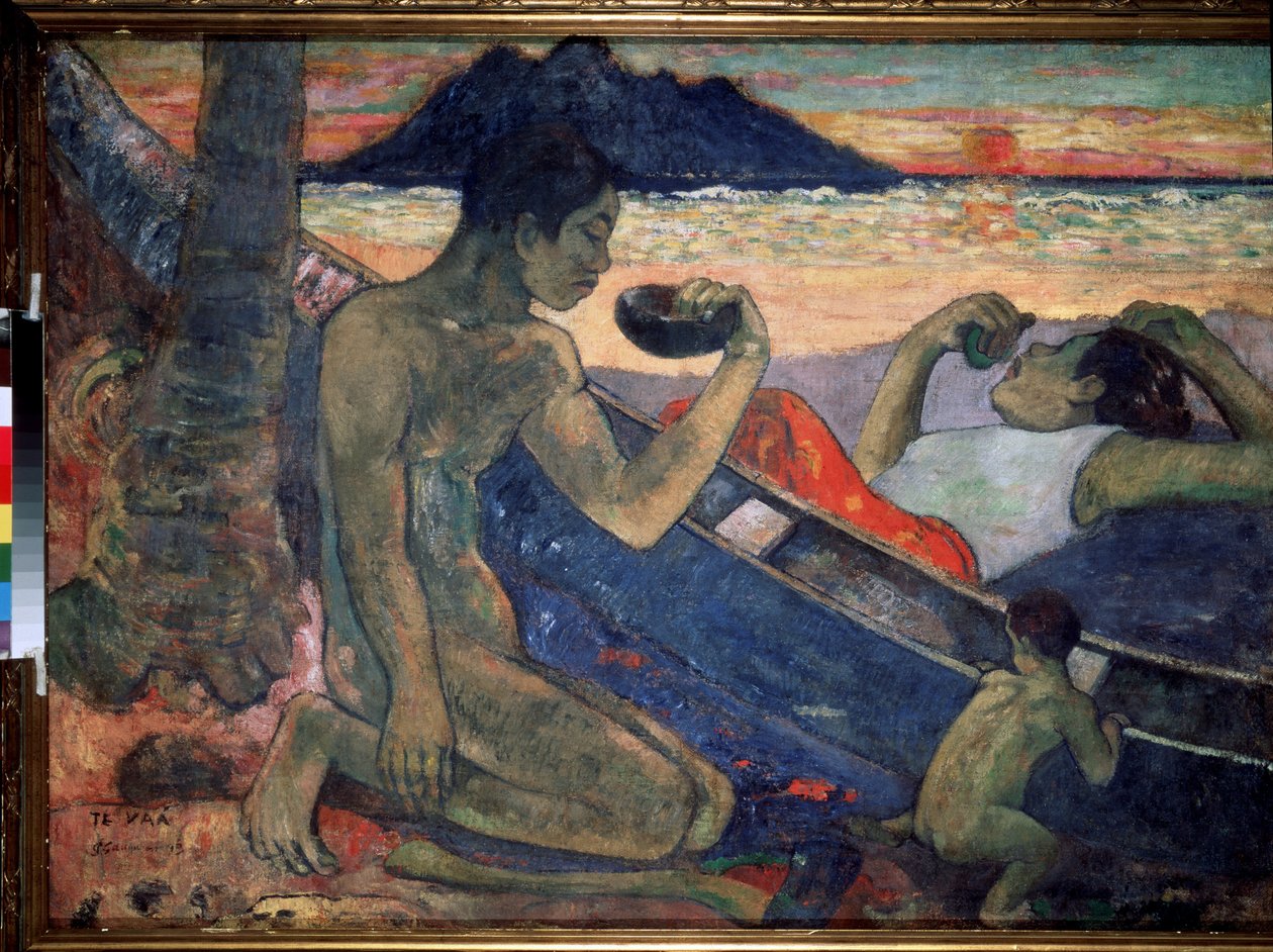 Te Vaa (Le Canoe). Peinture de Paul Gauguin (1848-1903) by Paul Gauguin