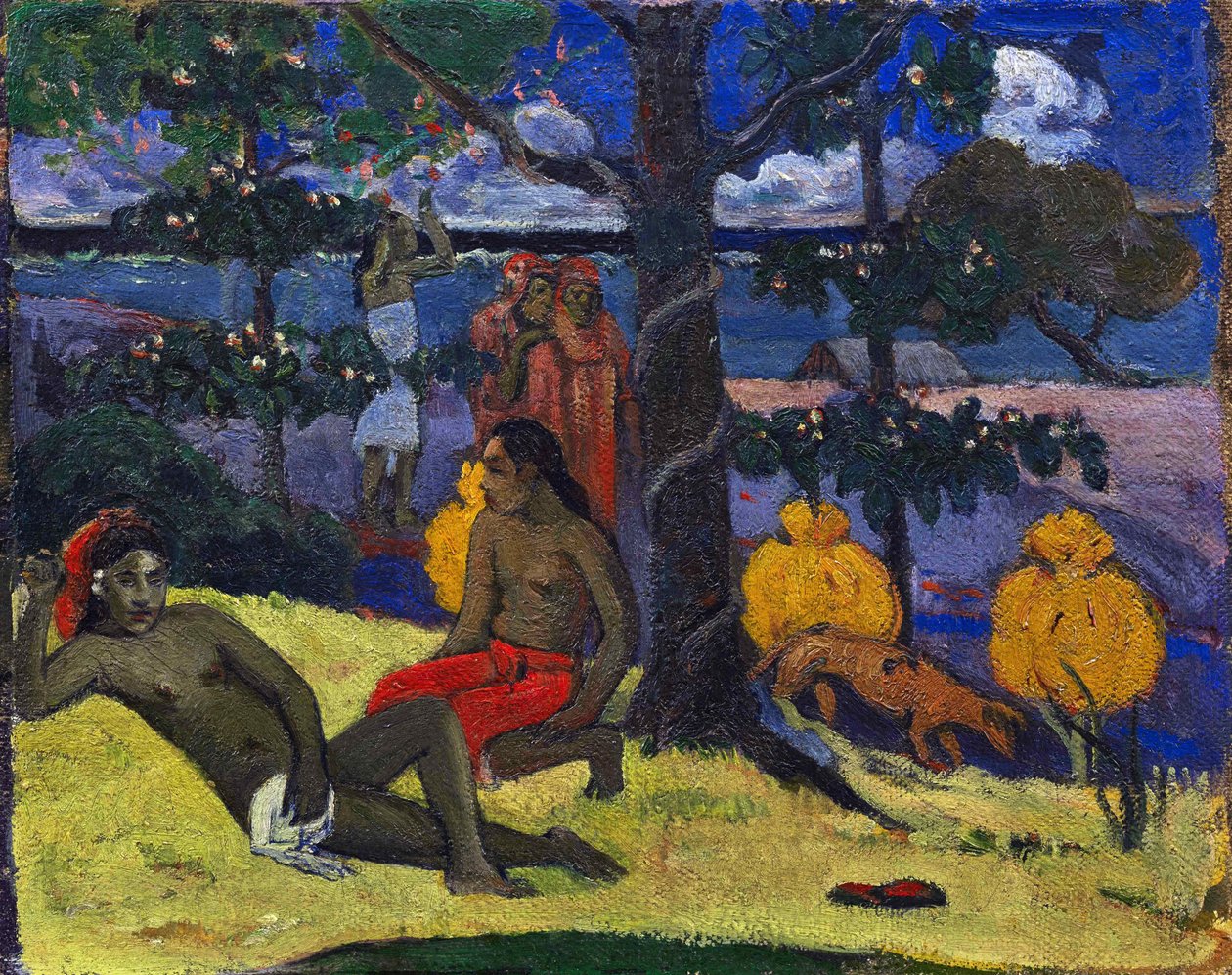 Kraliçe II Mangolu Kadın II, 1896. by Paul Gauguin