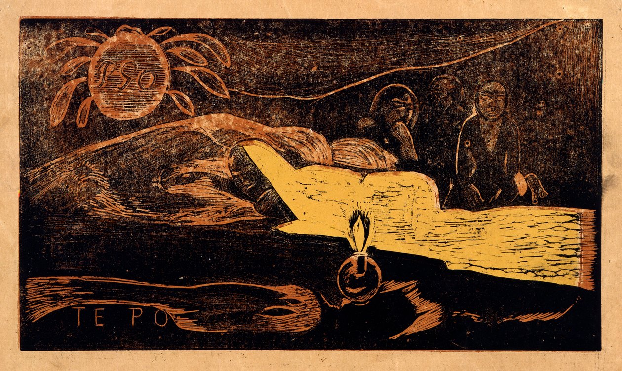 sen Noa Noa Dizisinden Büyük Gece, 1893-1894 by Paul Gauguin