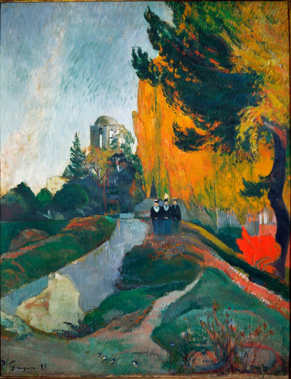 Alyscamps, detay (Tuval üzerine yağlı boya by Paul Gauguin