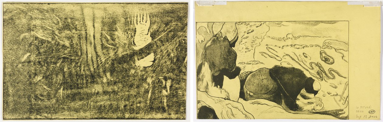 Şeytan Konuşuyor (Mahna No Varua Ino) (rekto); Kadın Çamaşırları (versi) by Paul Gauguin