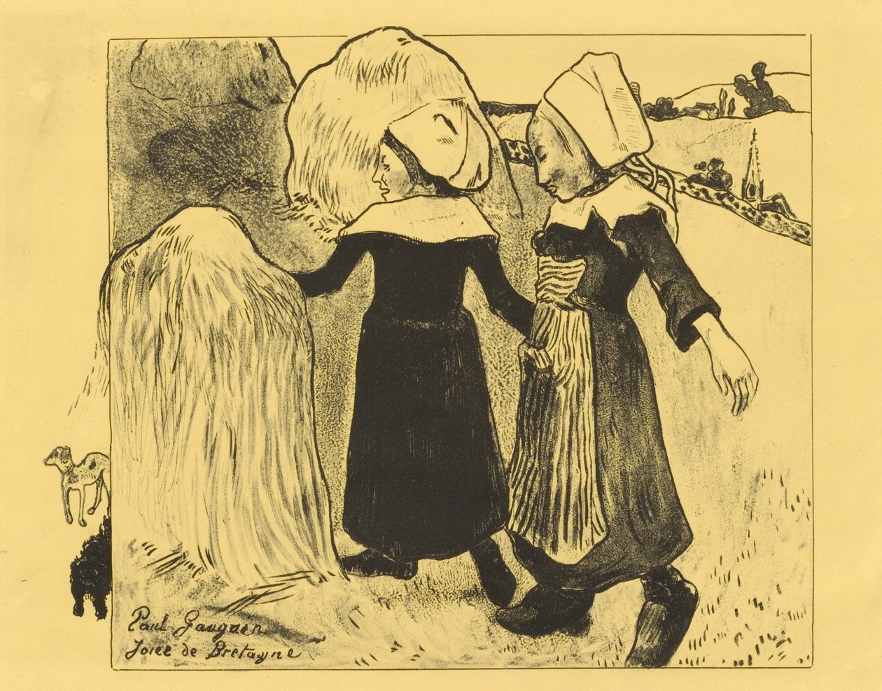 Brittany'nin Sevinçleri by Paul Gauguin