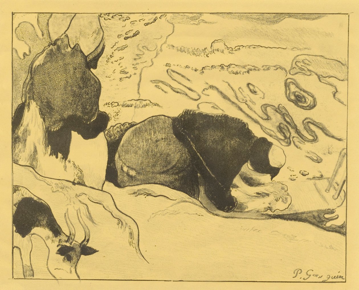 Çamaşırcılar by Paul Gauguin