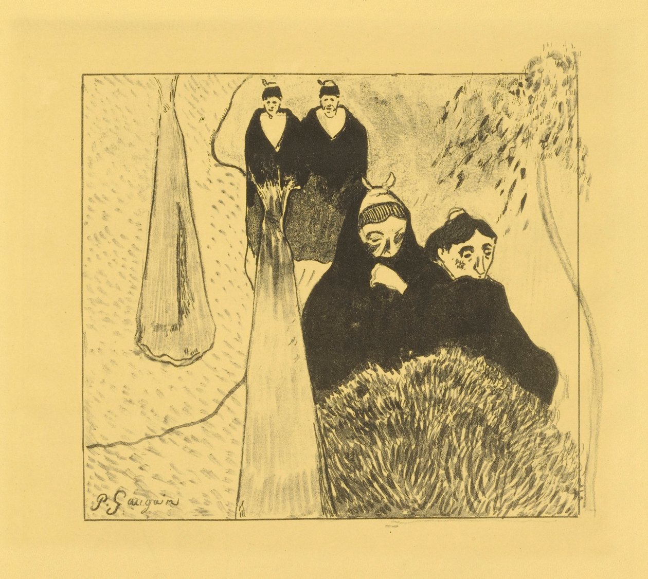 Arles'in Yaşlı Kadınları by Paul Gauguin