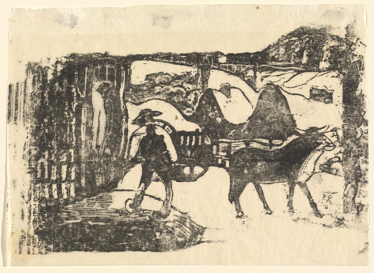 Öküz Arabası (Le char a boeufs) by Paul Gauguin