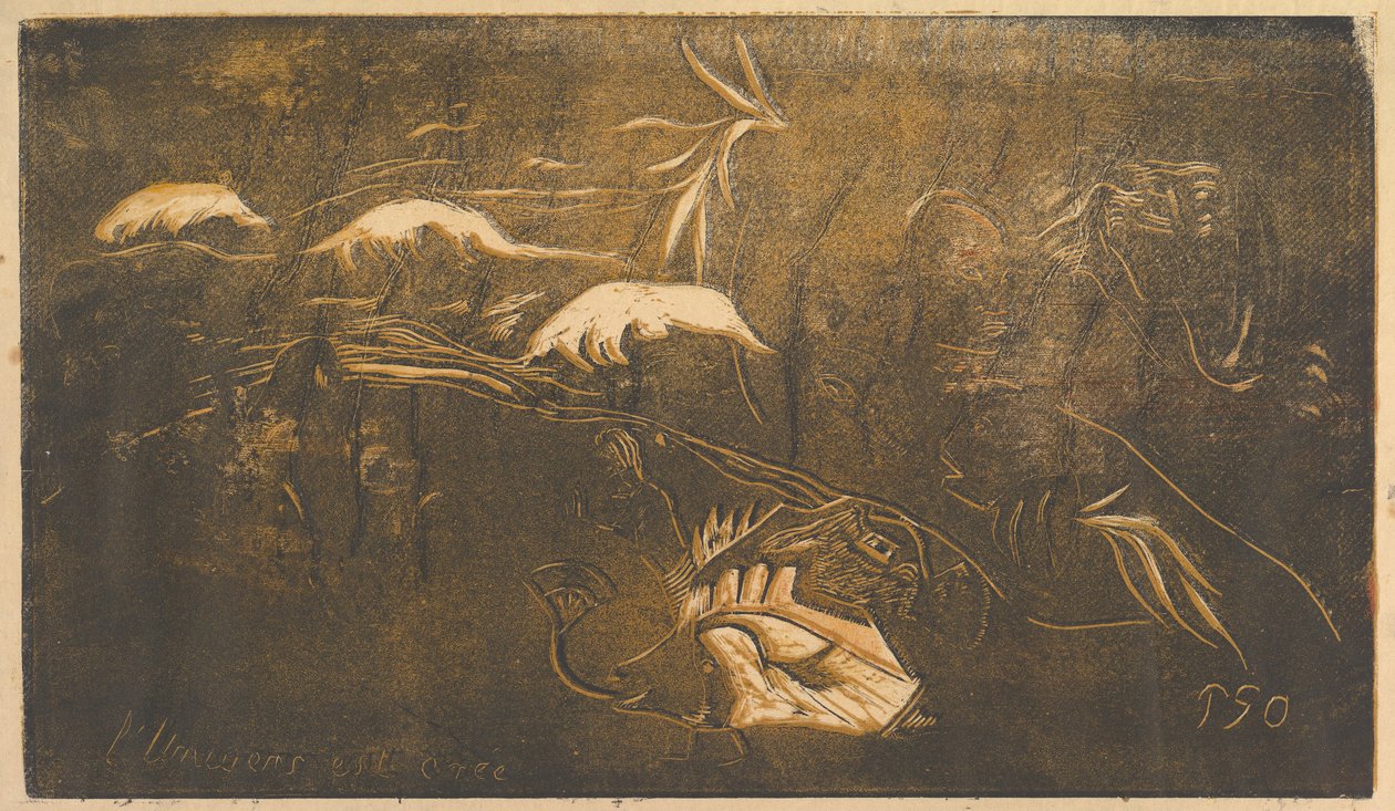 Evren Yaratıldı, 1893-94. by Paul Gauguin