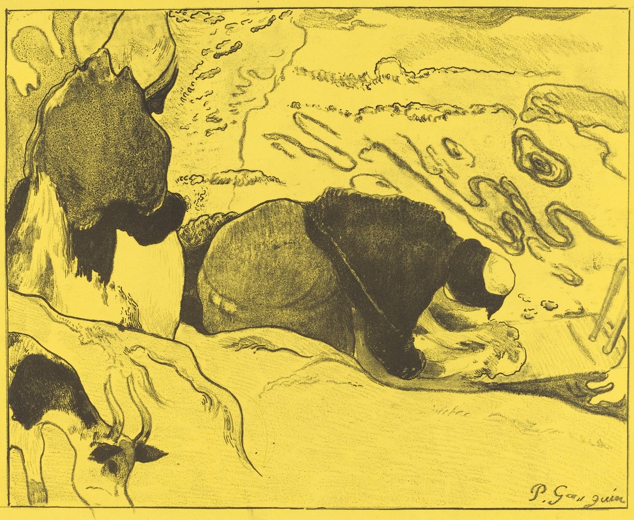Çamaşırcı Kadınlar by Paul Gauguin