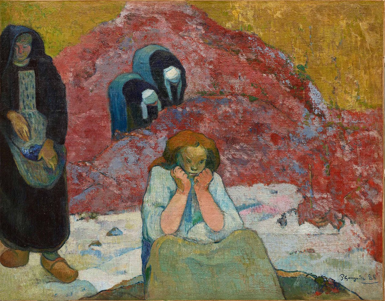 Şarap Hasadı, İnsan Sefalet, 1888. by Paul Gauguin