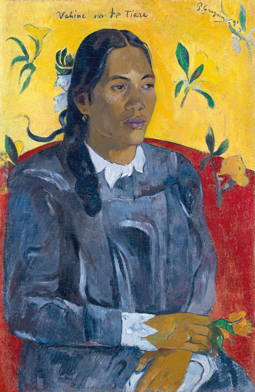 Çiçek Kadını Çiçek Olan Kadın. by Paul Gauguin