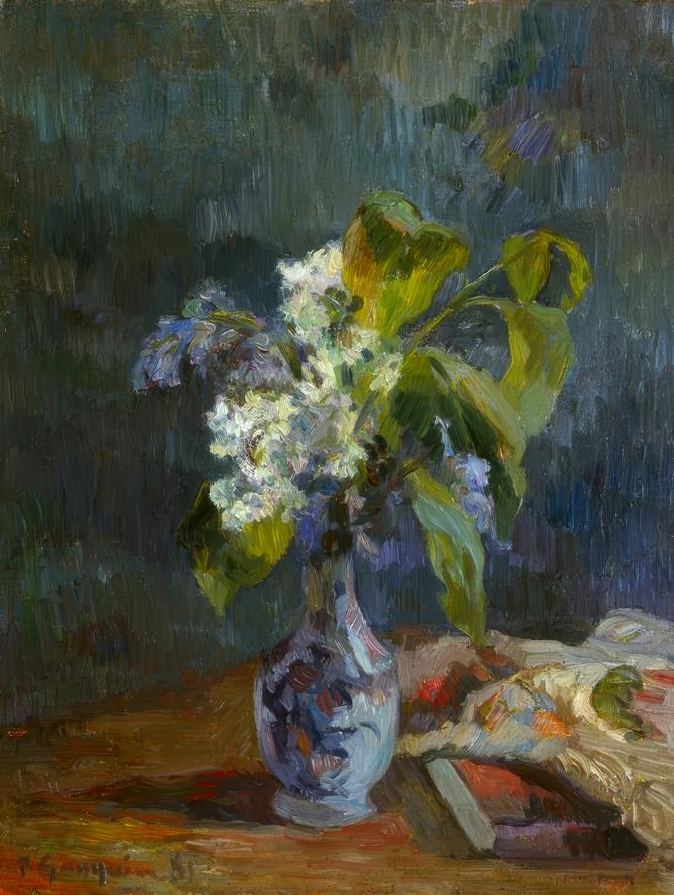 Çiçek vazosu by Paul Gauguin