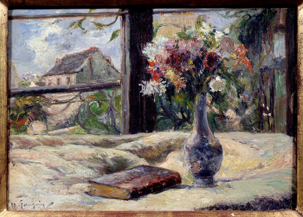 Çiçek vazosu. Paul Gauguin