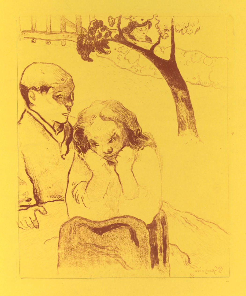 Volpini Suite: İnsan Sefaletleri İnsan Sefaletleri, 1889. by Paul Gauguin
