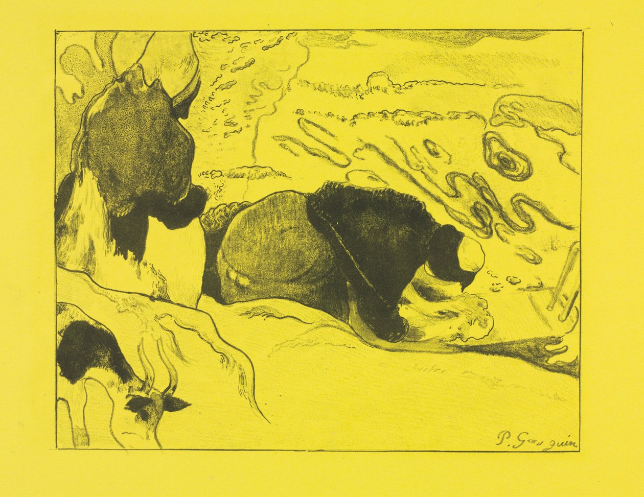 Volpini Suite: Çamaşırhaneler (Çamaşırlar) by Paul Gauguin