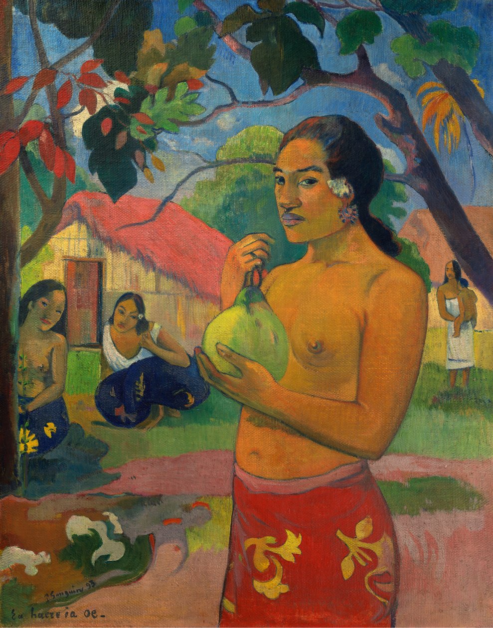 Nereye Gidiyorsun?, Elinde Meyve Tutan Kadın mı? by Paul Gauguin