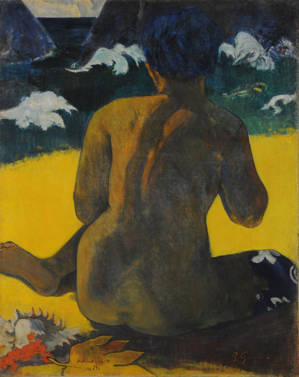 Sahilde kadın by Paul Gauguin