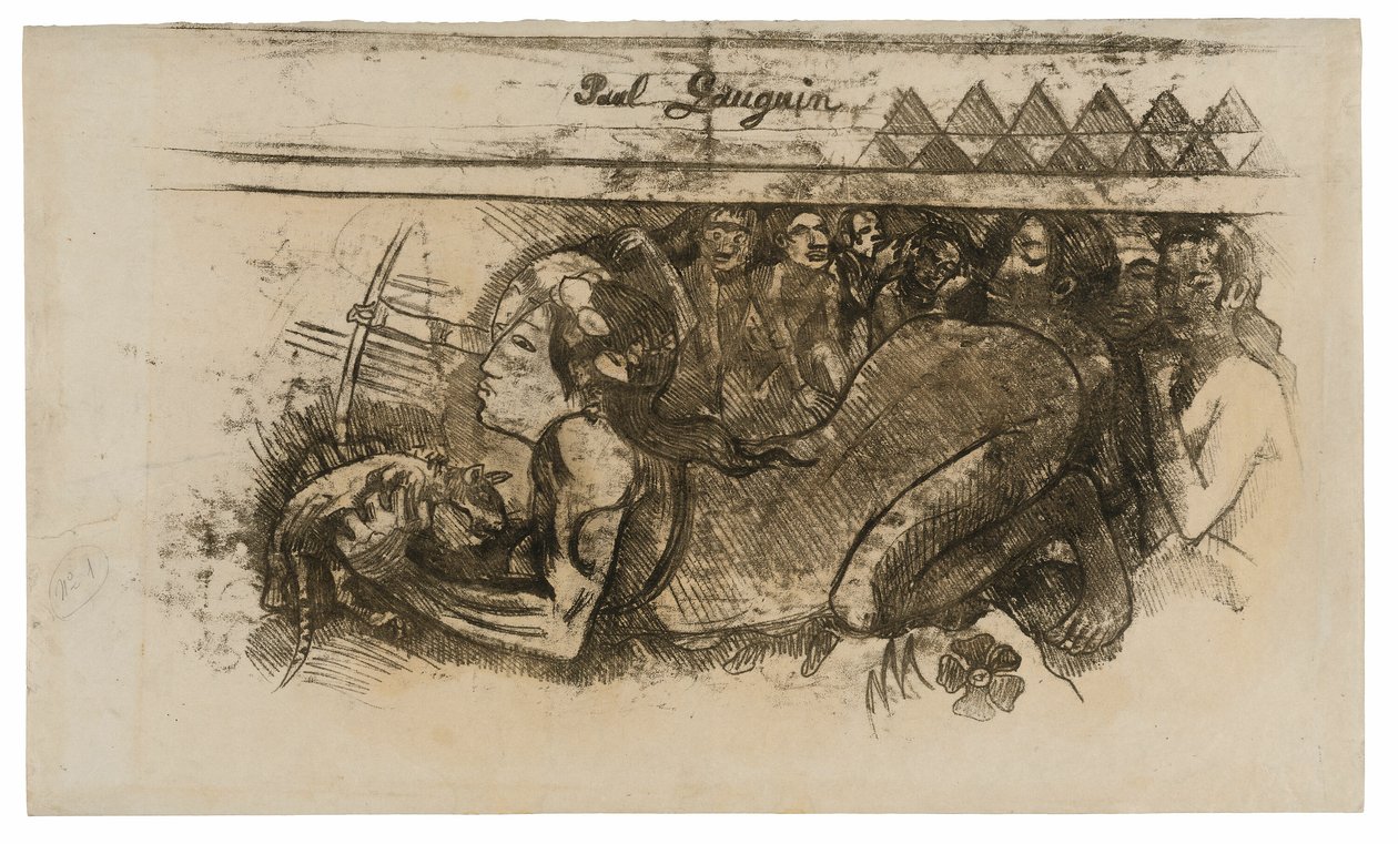 kedili kadın by Paul Gauguin