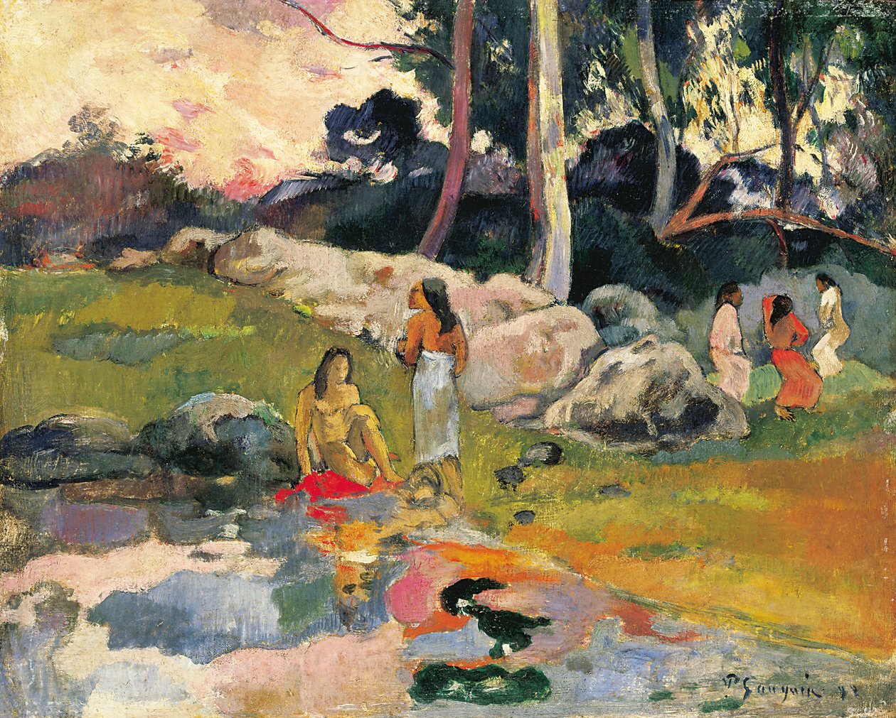 Nehir kenarındaki kadınlar by Paul Gauguin