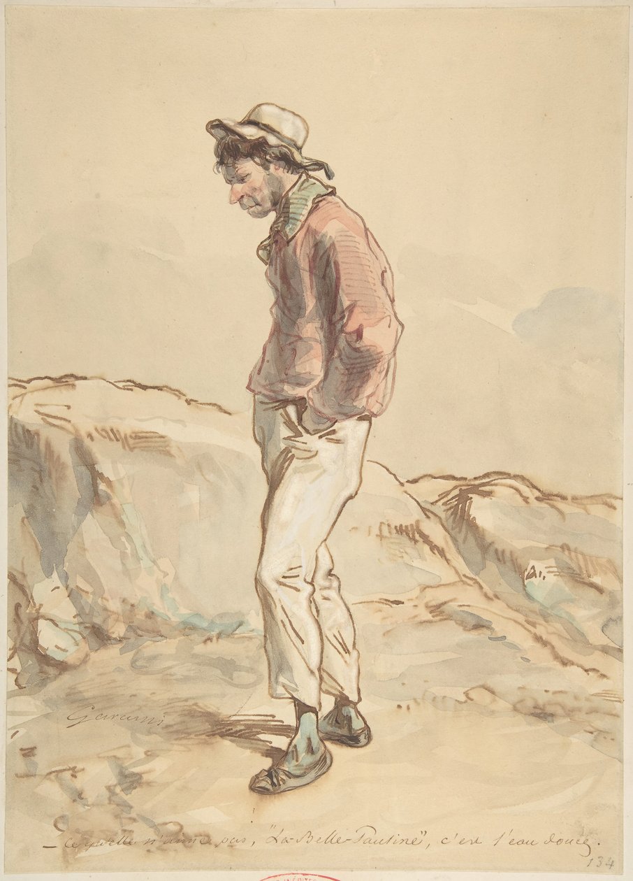 Kıyıda Duran Bir Denizci, 1859-60. by Paul Gavarni
