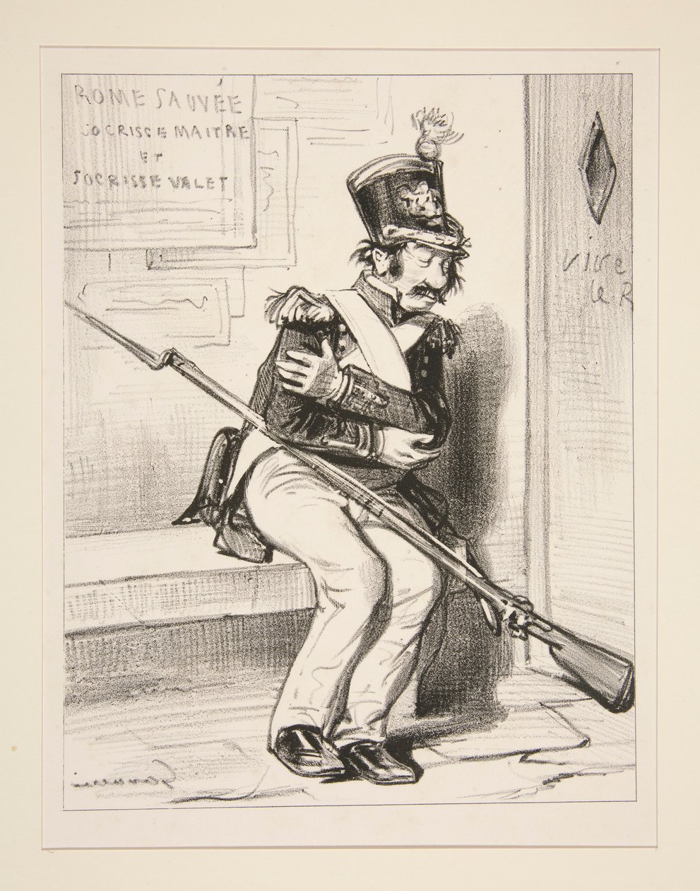 2.lerin gönüllü avcısı Achille Coqueron, by Paul Gavarni