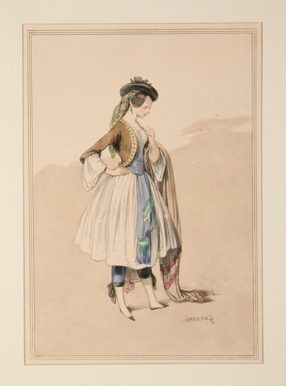 Moreau tarafından yürütülen GAVARNI COSTUME, by Paul Gavarni