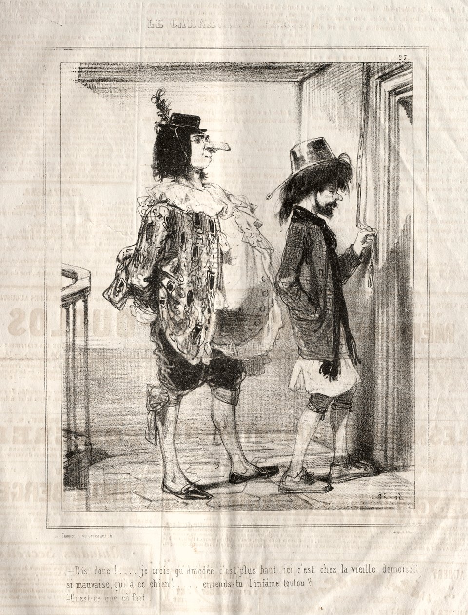 Karnaval, 1841-1843. by Paul Gavarni