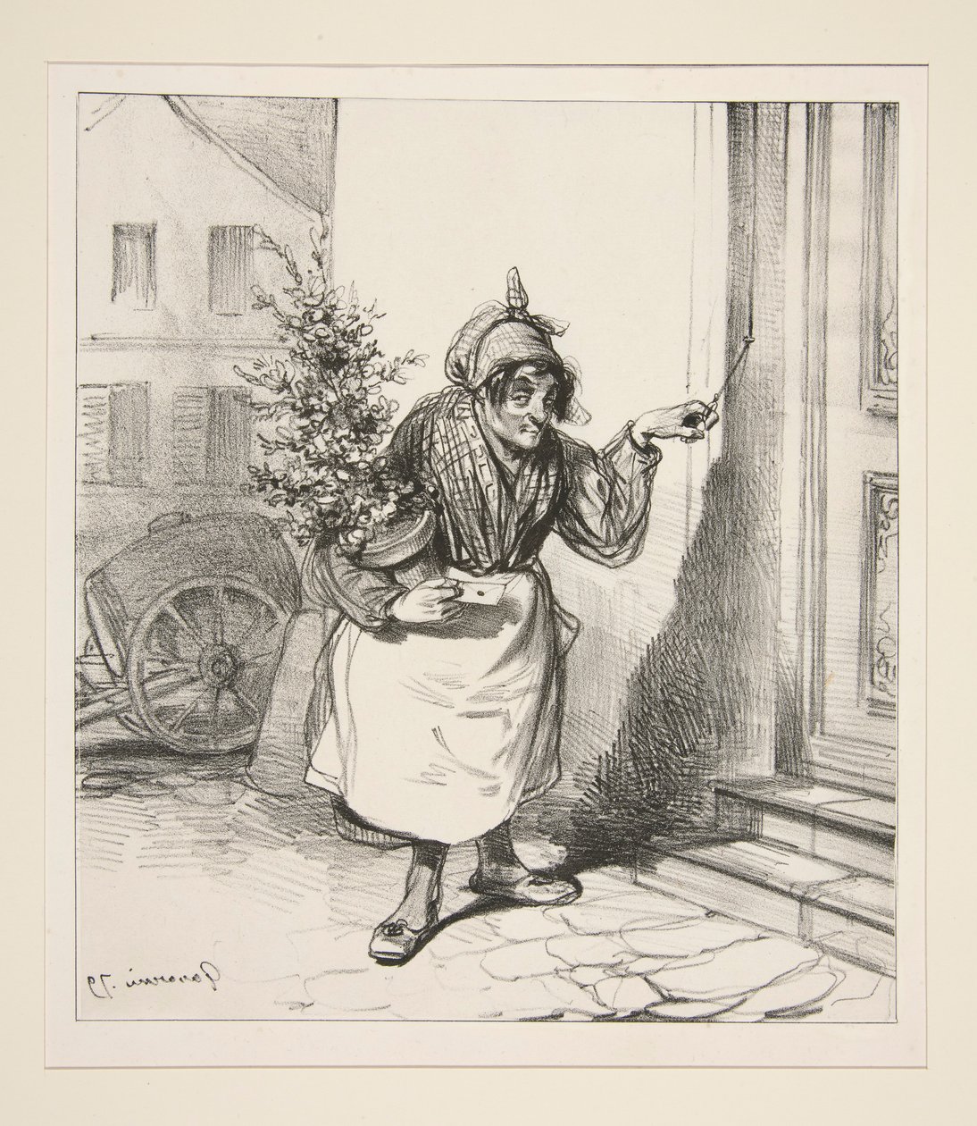 Sevgili meleğim aşkım seni gönderiyor by Paul Gavarni