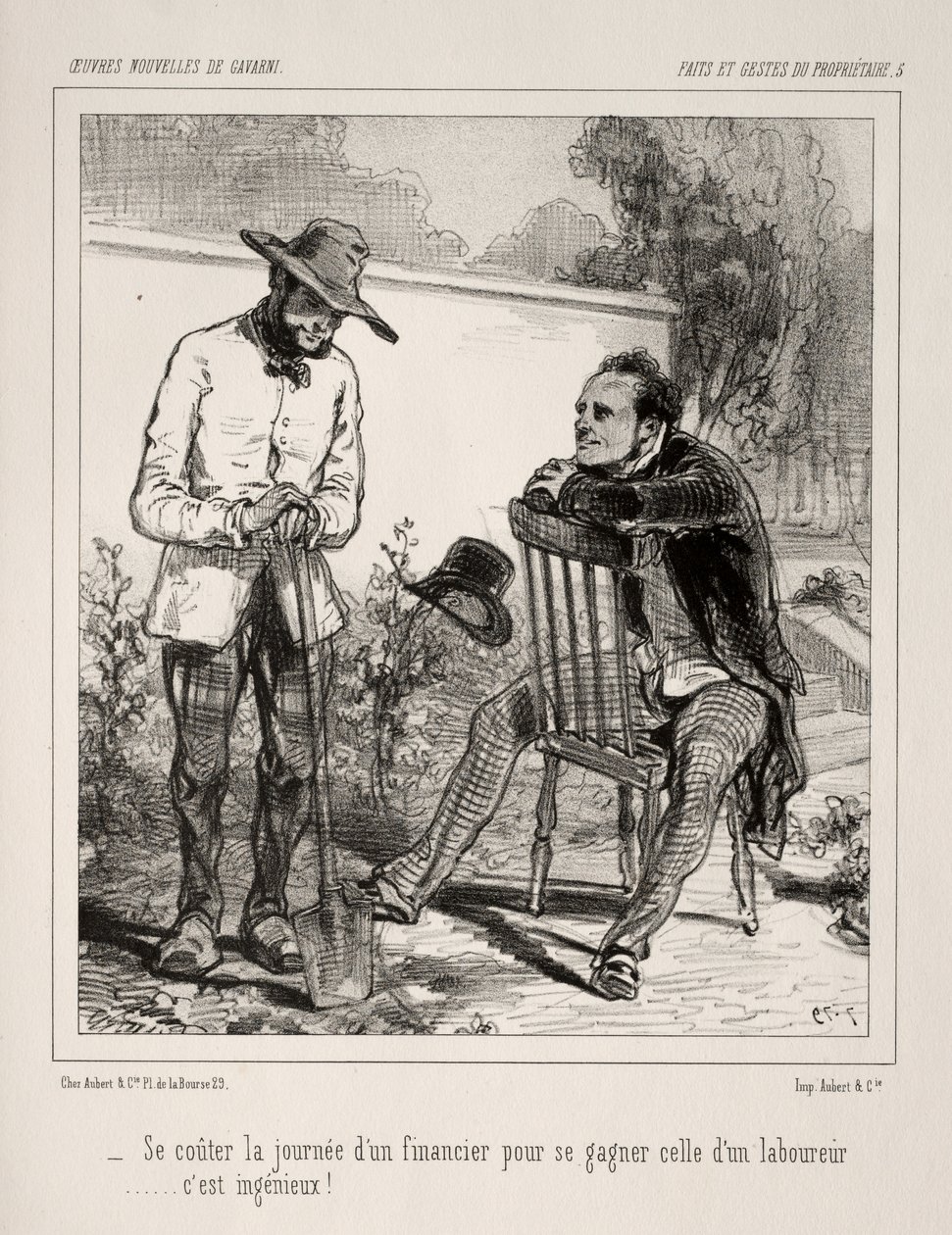 Mal Sahibinin İşlemleri ve İşlemleri by Paul Gavarni