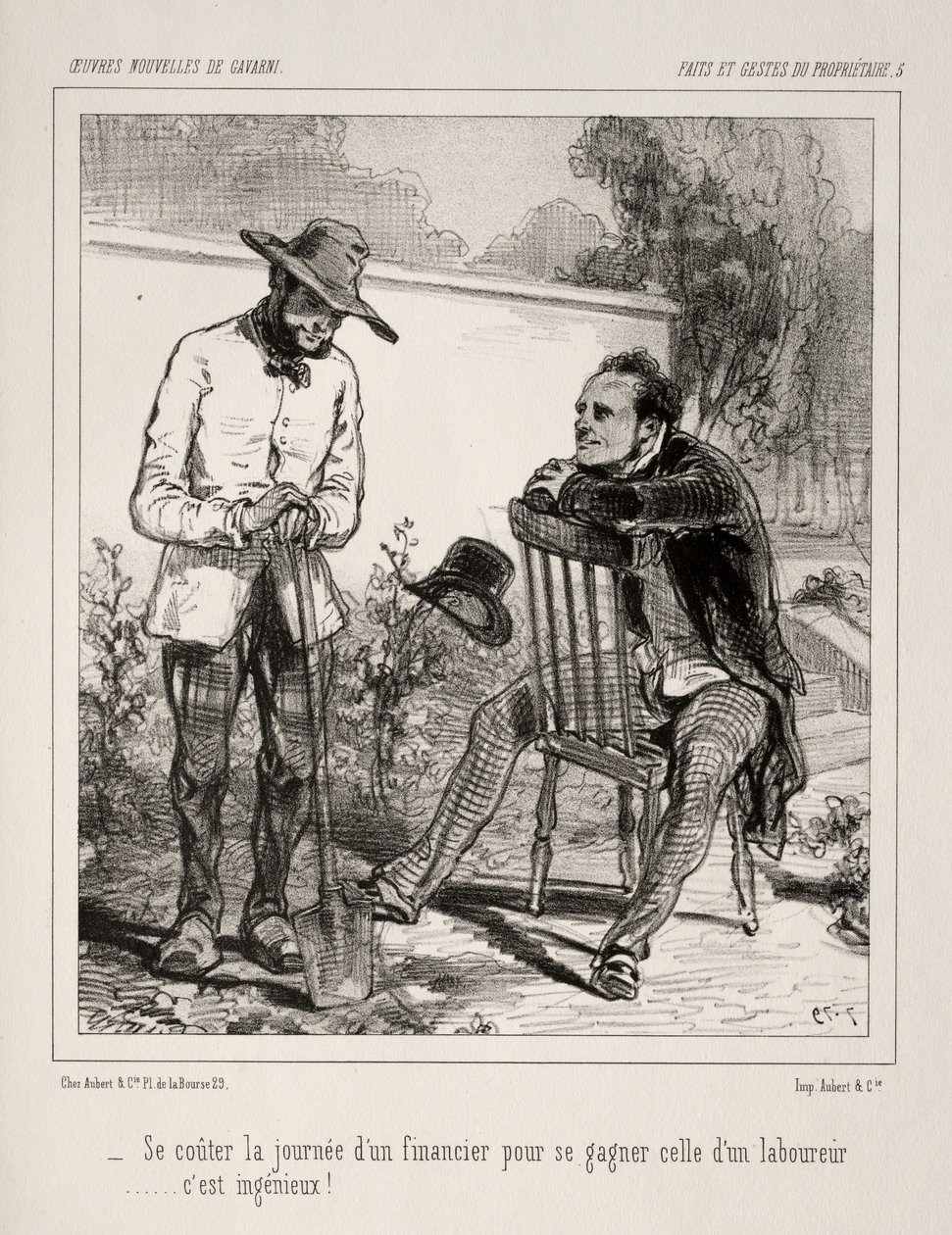 Sahibinin Eylemleri ve Eylemleri. by Paul Gavarni