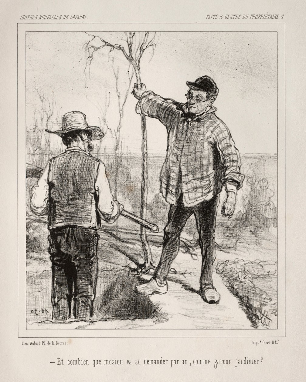 Sahibinin Eylemleri ve Eylemleri. by Paul Gavarni