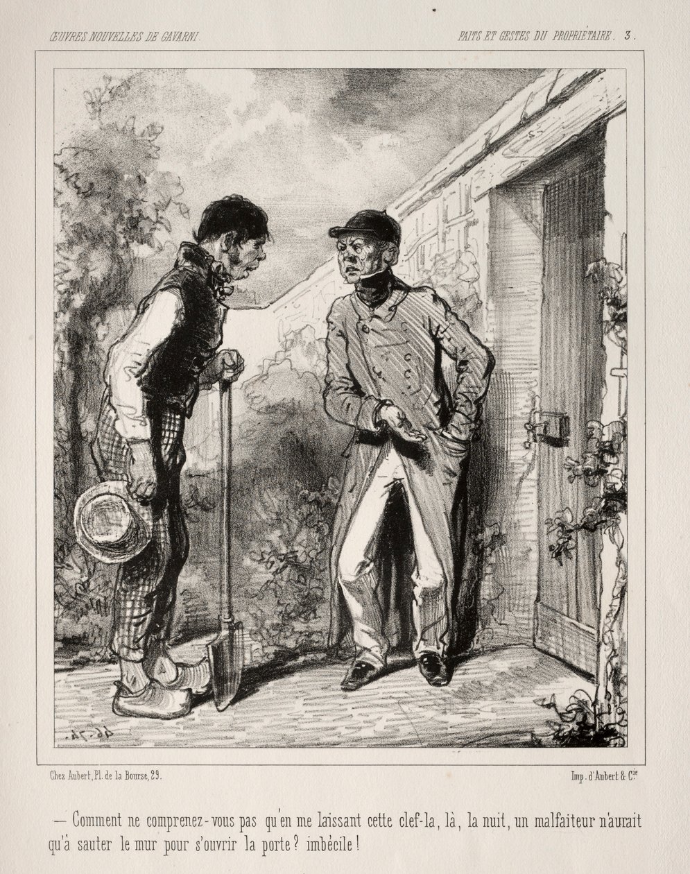 Sahibinin Eylemleri ve Eylemleri. by Paul Gavarni