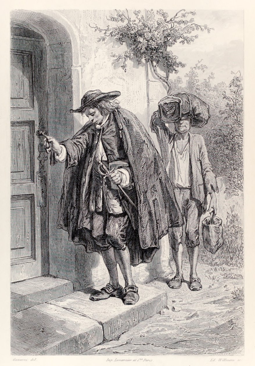 Gulliver öğleden sonra üçte eve varır ve eve girer, Jonathan Swift
