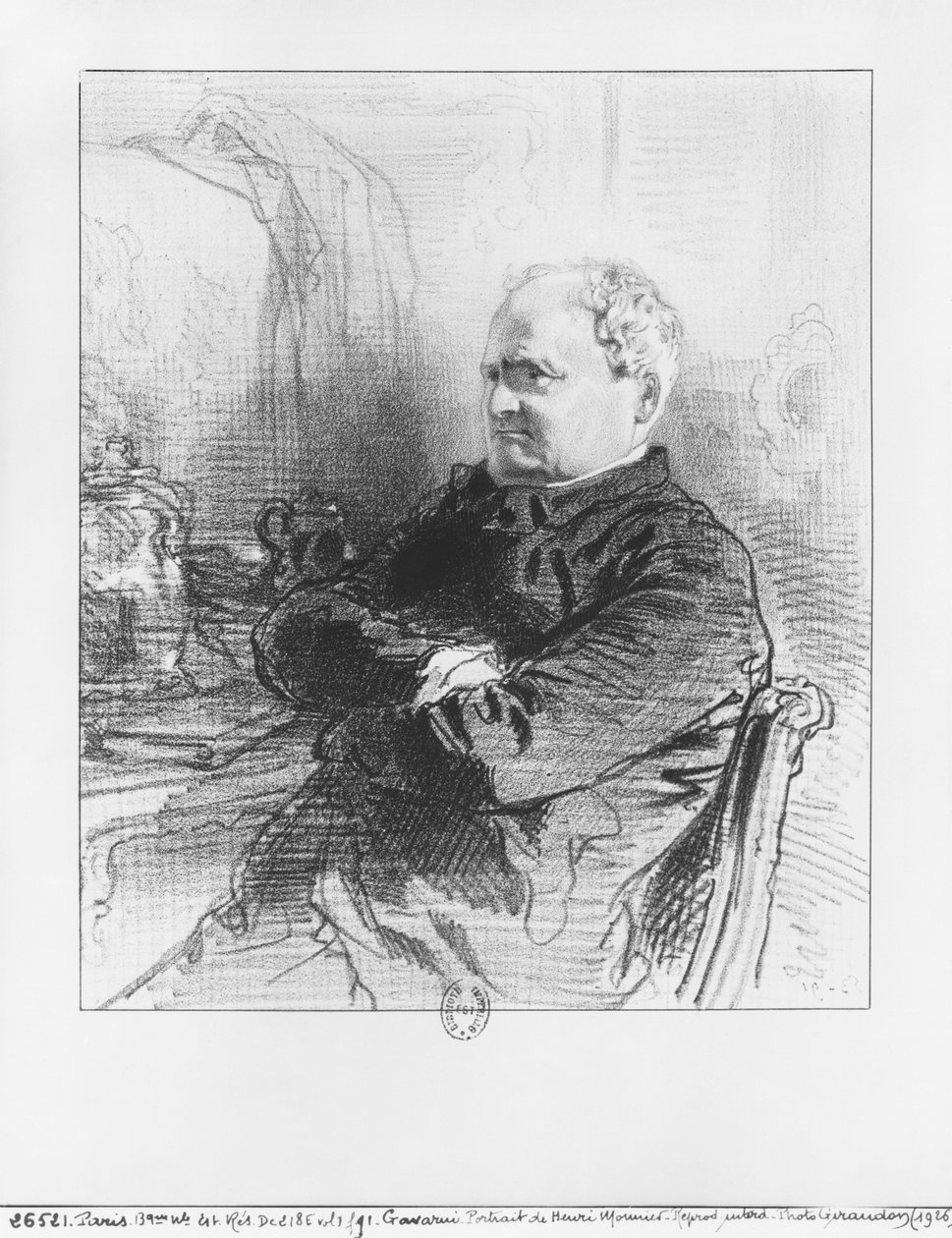 Henri Bonaventure Monnier   by Paul Gavarni