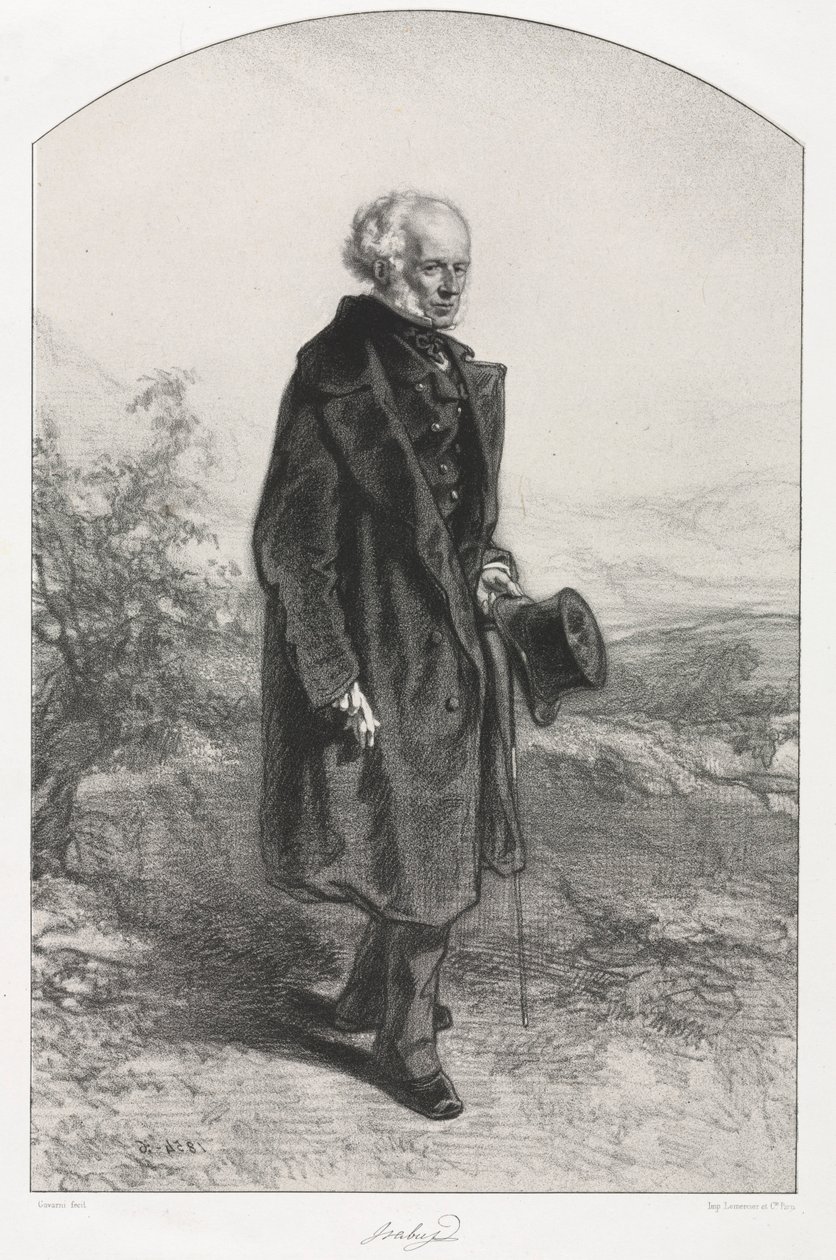 Jean-Baptiste İsabey, 1854-1856. by Paul Gavarni